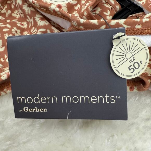 NWT Gerber Modern Moments Girls 2-Piece Toddler Summer Swimsuit 4T - Picture 6 of 8